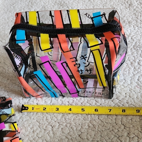 Shiseido Ginza Tokyo Trio Bag Set - Red, White, Multicolor NWOT Gifting Holidays - Picture 10 of 16